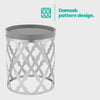 Round Coffee Side Table End Sofa Living Room Wooden Metal Bedside Furniture Tea