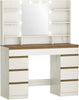 Dressing Table With Led Mirror Drawers Set Makeup Desk Vanity Table Lights Searc