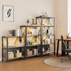 4 Tier Bookshelf with LED Lights,Open Display Shelves w/Storage Rack for Bedroom