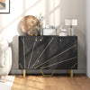 Sideboard Storage Cabinet, Modern Storage Cupboard with Adjustable Shelves and M