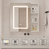 LED Bathroom Mirror Cabinet With Demister Wall Mounted Illuminate Touch Sensor