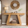 55-Inch Farmhouse Console Table, Rustic Sofa Table with Storage for Living Room