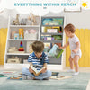 White Bookshelf Storage Shelf For Children's Reading Room Modern Open Storage
