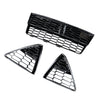 Zetec S Style Front Bumper Grille Honeycomb Gloss Black For Focus MK3 2012-2014