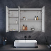 Bathroom LED Mirror Cabinet with Demister Shaver Socket Storage 3 Colour Lights