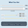 LED Batten Light 4FT 6500K Daylight Fluorescent Strip Light Slim Fitting Garage