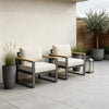 2PACK Aluminium Patio Garden Lounge Chairs with Cushion All‑Weather Armchair