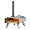 Foldable Stainless Steel Pizza Maker with Removable Wooden Handle