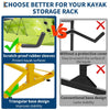 5-Tier Heavy Duty Kayak Storage Rack, Freestanding Paddleboard Organizer