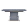 Elgin Extending Glass Top Gloss Coffee To Dining Table In Grey