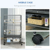 Large Bird Cage Budgie Cage for Finch Canaries Parrot with Stand Grey