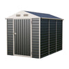 Garden Shed Steel Apex /Pent Tool Equipment Organize with Vents Door Anthracite