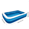 Inflatable Round Swimming Pool PVC Above Ground Family Garden Paddling Pool