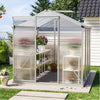 14Pcs Clear Polycarbonate Roofing Sheets Twinwall Panels Greenhouse Sheet 4mm