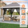 4x4M Pop Up Garden Gazebo Outdoor Party Tent Canopy With Sides Heavy Duty