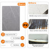2Pcs Round Nesting Coffee Table Grey Marble End Side Tables Furniture Cross Legs
