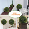 2Pcs Artificial Plant Topiary Ball,63CM Hanging Cedar Grass Ball for Garden
