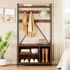 5in1 Coat Hall Tree Bench Coat Rack Shoe Storage Entryway Bench w/ Cubbies
