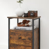 Bedside Table, Sofa Table, Nightstand with 2 Drawers, Industrial LET521B01
