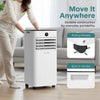 SereneLife 9000 BTU Portable Air Conditioner 3 in 1 Air Con Dehumidifier Fan AC