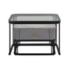 Square Nesting Coffee Table Set of 2 Stacking Side Tables with 2 Drawers Storage