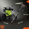 212 cc 7HP Pressure Washer POWER JET CLEANER Petrol 3500PSI / 240BAR w/ 5 Nozzle