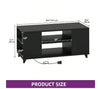 High Gloss LED Coffee Table With Storage Wooden 2 Drawer Living Room Furniture
