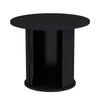 40CM/60CM Coffee Table Round Wood Side Table Sets With Hidden Storage Walnut