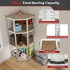 4-Tier Adjustable Corner Shelving Unit Garage Storage Utility Rack