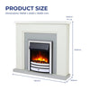 Freestanding Electric Fireplace Suite - Bempton Suite