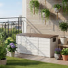 Large Outdoor Storage Box Garden Patio Plastic Chest Lid Container Multibox Shed