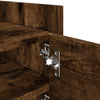 TV Cabinet Smoked Oak 80x35x40 Engineered Wood K7H6