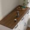 Sideboard Kitchen Cabinet with 3 Drawers and 3 Doors Wooden Storage Cupboard Lxg