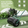 38L Garden Lawn Roller Push Fillable Water or Sand Heavy Duty Green