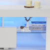 TV Stand Modern High Gloss Doors Entertainment Unit Cabinet With RGB LED Li