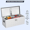 36" Truck Bed Tool Box w/Side Handle & Lock & Keys for RV Trailer & Truck Silver