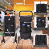 Lightweight Shopping Trolley on wheels 74L | Foldable Hard-Wearing Cart 6-Wheel