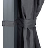 Azuma 3x3m Grey Gazebo Waterproof Garden Party Tent w/ Sides SALE