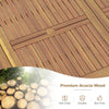 COSTWAY 8-Person Outdoor Dining Table 200 x 90cm Acacia Wood Patio Table