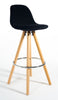 Bar Stools Kitchen Breakfast Chairs Dining Modern Wooden Velvet | Set of 2