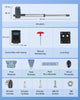 CO-Z Automatic Dual Swing Gate Opener with Remote Controls for 6m 600kg Gates