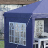 3x6m Heavy Duty Gazebo Tent, Blue, Refurbished