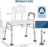 Step Stool w/ Handle for Seniors,Adjustable 8.5–16.5" Non-Slip Step Stool,440lbs
