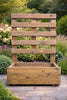 Garden Wooden Planter with Trellis Heavy Duty Raised Flower Box Climbing Screen