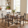120 CM Dining Room Table Round Dining Table for 4-6