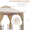 Gazebo Party Tent Canopy Sun Shade for Patio Garden 3x3(m)
