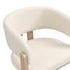 Dining Chairs Set of 4 w/ Boucle Fabric & Sturdy Wooden Frame for Dining, Living