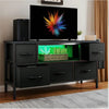 VASAGLE TV Stand Cabinet Storage Table TV Console Unit with Shelves Living Room