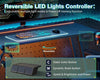 ODK Desk with LED Lights & Power Outlet Gaming Table with Cup Holder 80cm