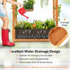 Raised Garden Bed with Arch Trellis